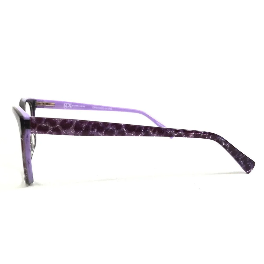 GX by Gwen Stefani Eyeglasses Frames GX114 GRY Gray Purple Cat Eye 53-16-135